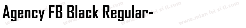 Agency FB Black Regular字体转换